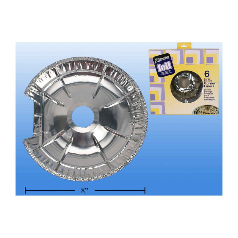 Revestimientos de quemador de estufas de lámina grande de 6 piezas