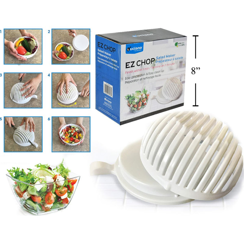 Ensaladera Luciano EZ Chop facil para cortar ensaladas
