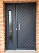 Perfil Lama para Puertas - Fijos - Portones. Espesor 1.2 mm. Largo 5.85 mts. Acabado Madera