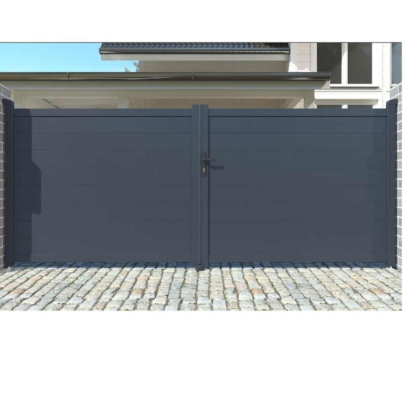 Perfil Lama para Puertas - Fijos - Portones. Espesor 1.2 mm. Largo 5.85 mts. Acabado Madera