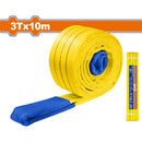 Cinta de Eslinga 3 T x 10m. 2 capas. 100% Poliestér. Seguridad: 5:1. Arnés económico y adaptable.