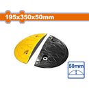 Topes para Policia Muerto.195×350×50mm. Set de 2 piezas. Finales para Reductor Vial.