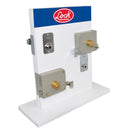 Exhibidor con cerrraduras de sobreponer y de barra Lock