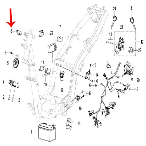Rele de direccionales (K-BLADE125)