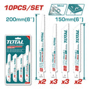 Hojas sierra sable reciproca Bi-metal. Variados dientes(6, 10,18) Set de 5