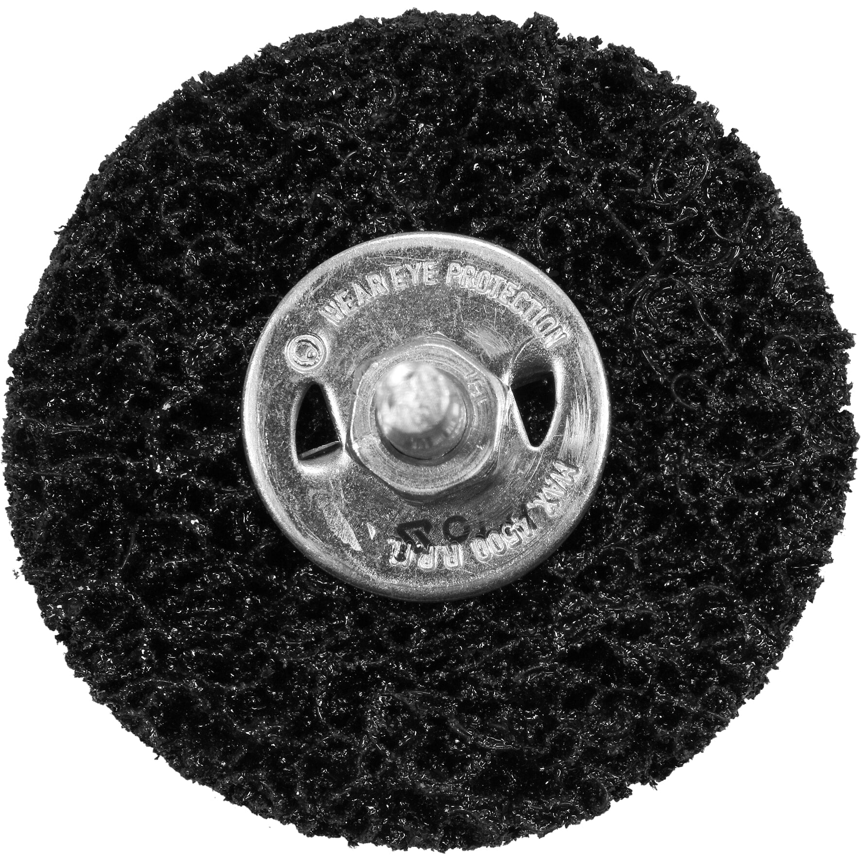 Rueda Nylon negra abrasiva cepillo circular para taladro 3" elimina óxido, pintura
