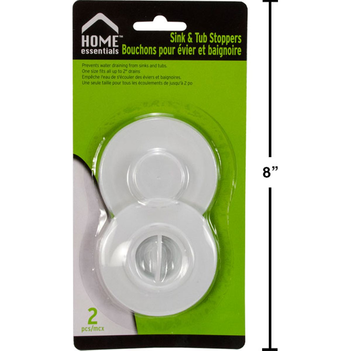 Tapones para lavamanos y bañera de 2 piezas