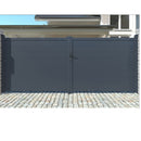 Perfil Lama para Puertas - Fijos - Portones. Espesor 1.2 mm. Largo 5.85 mts. Acabado Negro