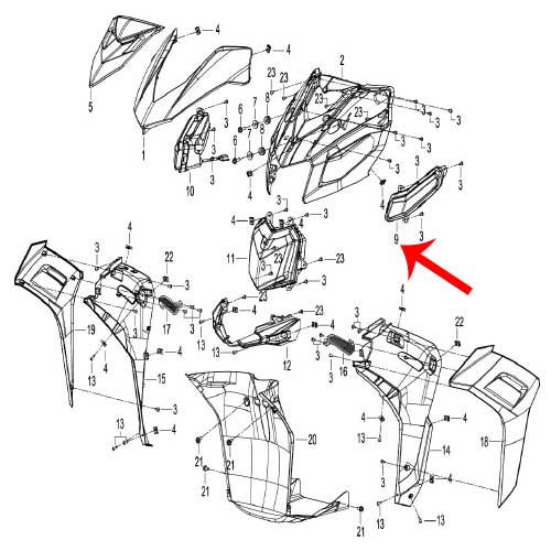 Direccional delantera izquierda (K-BLADE125)