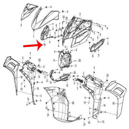 Direccional delantera derecha (K-BLADE125)