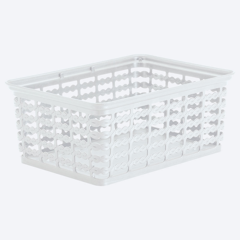 Canasta multiusos deco, 4l, color blanco
