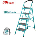 Escalera de 5 peldaños metálica  TOTAL TOOLS