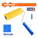 Rodillo pintura de Esponja 9"  Mango plástico de 5.3mm. Ideal para paredes, pisos.
