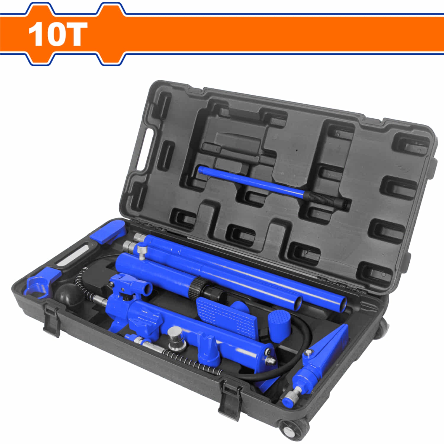 Gato chapisteria Porto power Kit de Reparación de carroceria Hidráulico para autos 10T. Gato Hidráulico saca golpes reparador de carroceria chapistero