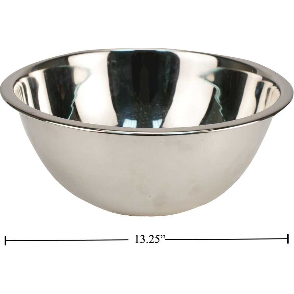 Tazón bowl en acero inoxidable para mezclar Luciano S / S de 13.5 ", 6.8L, paquete a granel