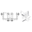 Conector de vitrinas de 3 vias.