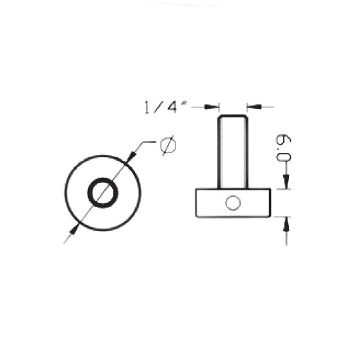 Tornillo decorativo 30x6mm, Cromado (C-A3130T/C-BS).