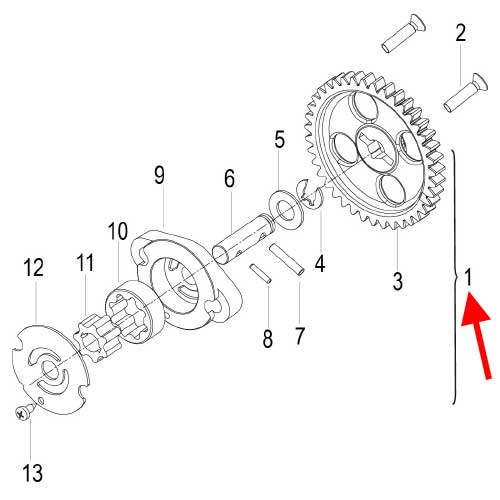 Bomba de aceite (K-BLADE125)