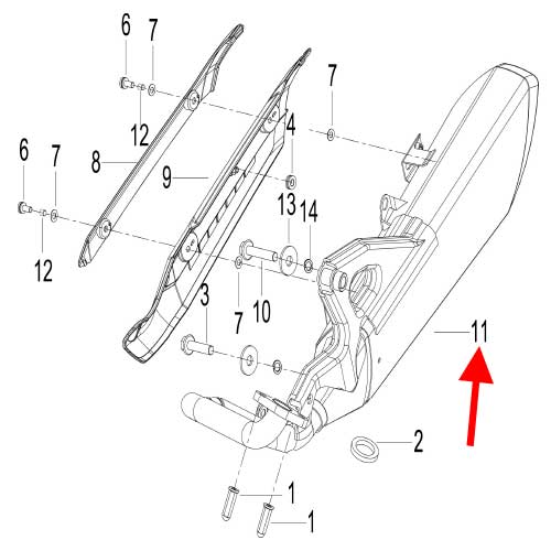 Kit de tubo de escape sin catalizador (K-BLADE125)