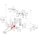 Guardabarros delantero I negro con calcomanias (TRK502X)