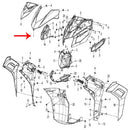 Frontal azul con calcomania (K-BLADE125)