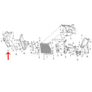 Covertor frontal derecho blanco con calcomanias (TRK502X)