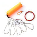 Linea para sujetar peces vivos ganchos y flotador