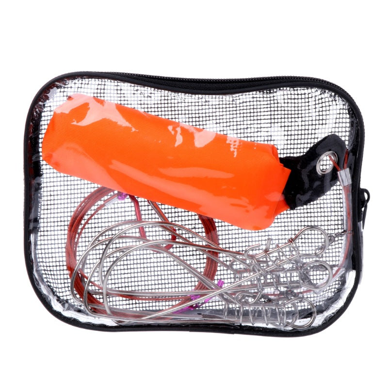 Linea para sujetar peces vivos ganchos y flotador