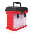 Caja almacenamiento roja para accesorios de pesca