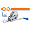 Winche manual de 1000 Lbs. 4.8mm x 8m. Mango antideslizante. Zincado. Ideal para remolcar. Tecle cabrestante winche tirador