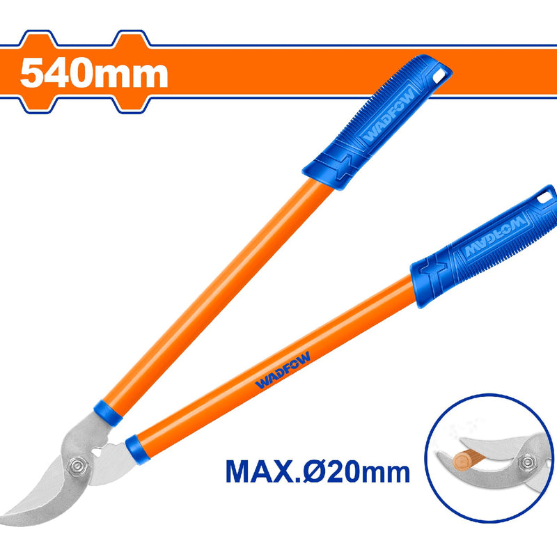 Tijera para podar 21"(540mm). Acero al carbono. Cuchilla de tratamiento térmico.