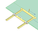 Marco de corte con divisiones métricas Longitud (mm) 400.