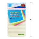 Notas autoadhesivas con rayas de 80 hojas, PBH