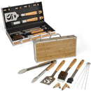 BBQ 13pcs Juego de herramientas parilleras de mango de bambú / estuche, envoltorio