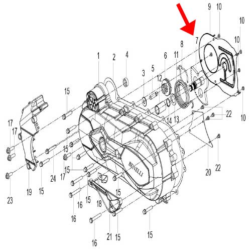 Engranaje de patada primario (K-BLADE125)
