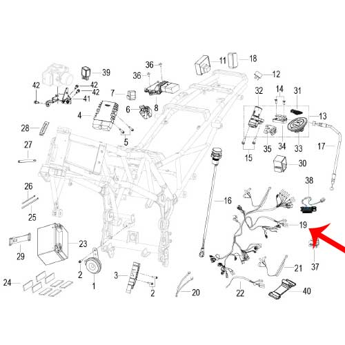 Arnes de cableado electrico (TRK502X)