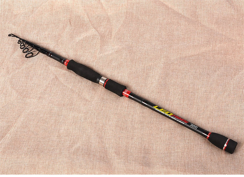 Caña de pescar telescópica 2.4 m spinning carbono