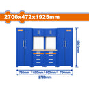 Armario Gabinete para Herramientas. 2700x472x1925mm. 6 piezas. Ideal en taller o bodega.