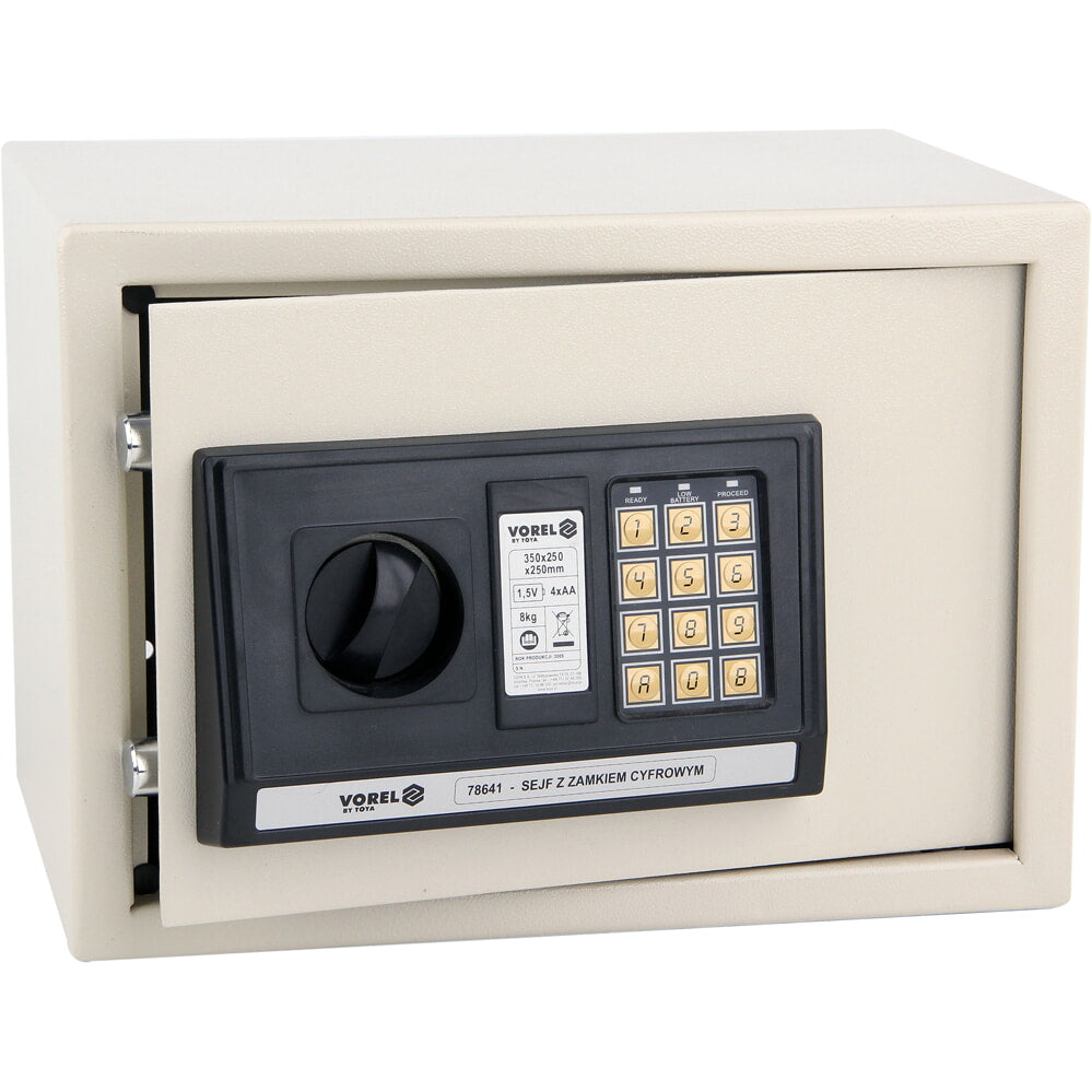 Caja fuerte de seguridad digital a baterías 35X25X25CM