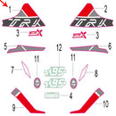 Calcomania TRK del panel protector delantero derecho (TRK502X)