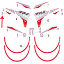 Calcomania II del covertor derecho del tanque de combustible (TRK251)