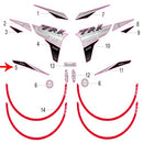 Calcomania derecha del covertor trasero (TRK251)