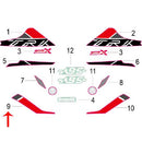 Calcomania derecha del covertor trasero (TRK502X)