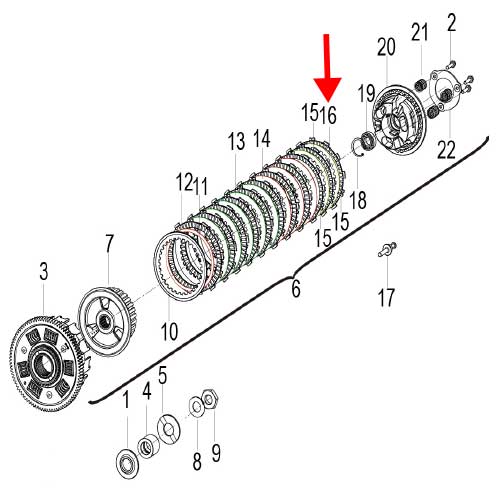 Plato de friccion IV (752S)