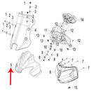 Covertor del panel de instrumentos negro con calcomanias (TRK251)