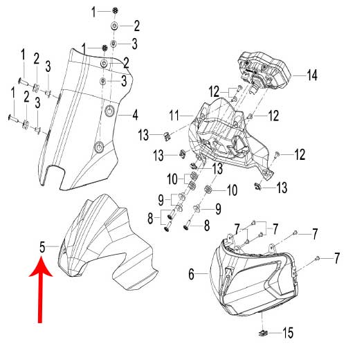 Covertor del panel de instrumentos negro con calcomanias (TRK251)