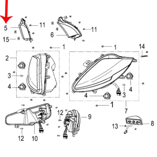 Direccional delantera derecha (ZAFFERANO250)