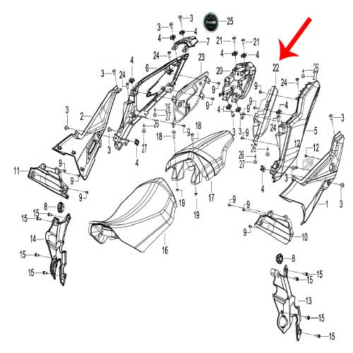 Direccional trasera izquierda (TNT135)