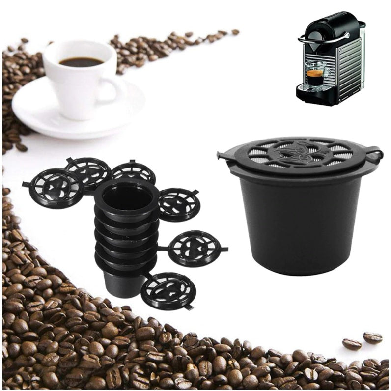Kit de 6 Cápsula de Café NESPRESSO reutilizables de plástico.