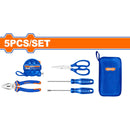 Herramientas manuales 5 pzas.(Cinta métrica, destornilladores, alicates y tijera)(Juego)